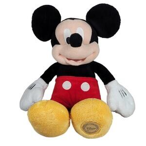 Mickey Mouse Plush Disney Store Authentic Original Patch Appx 13" Stuffed Animal